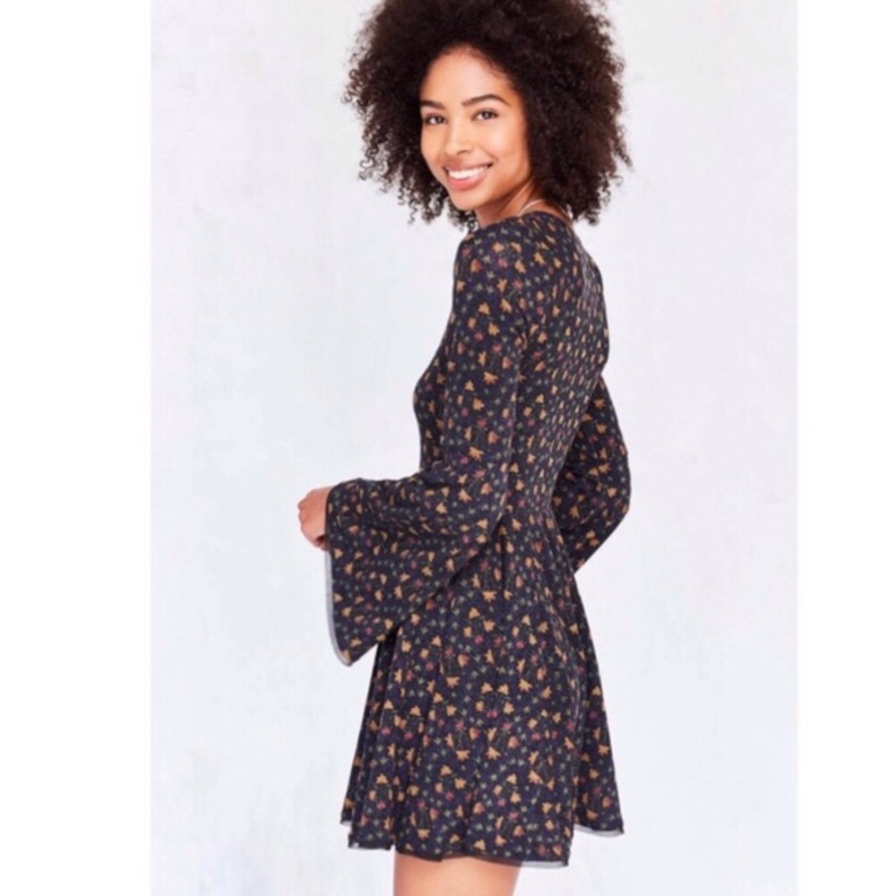 Urban Outfitters floral bell sleeve dress
